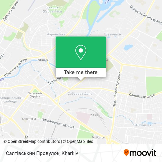 Салтівський Провулок map