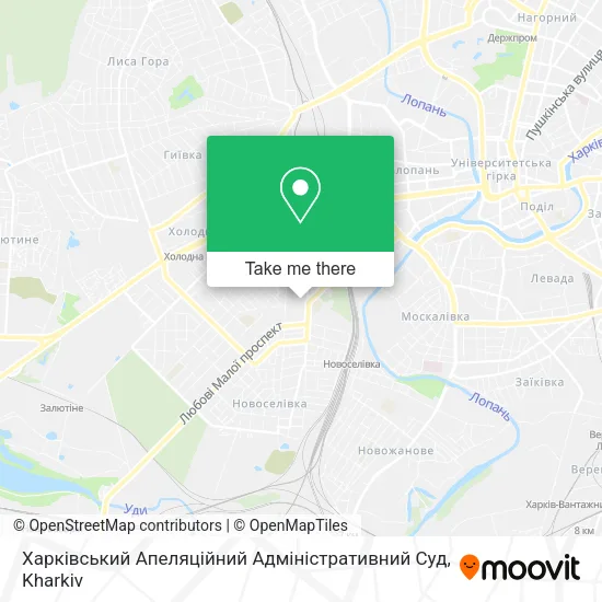 Карта Харківський Апеляційний Адміністративний Суд