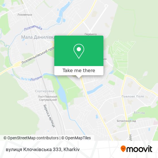 вулиця Клочківська 333 map