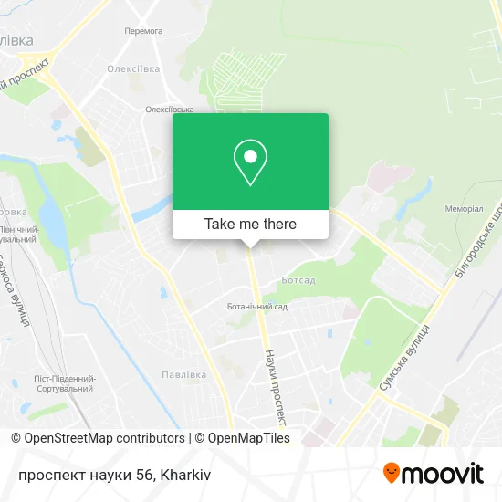 Карта проспект науки 56