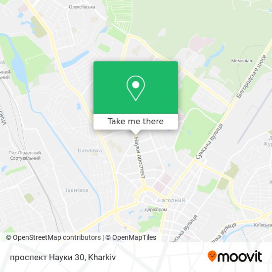 проспект Науки 30 map