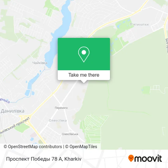 Карта Проспект Победы 78 А