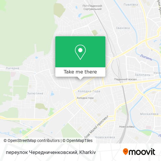 переулок Чередниченковский map