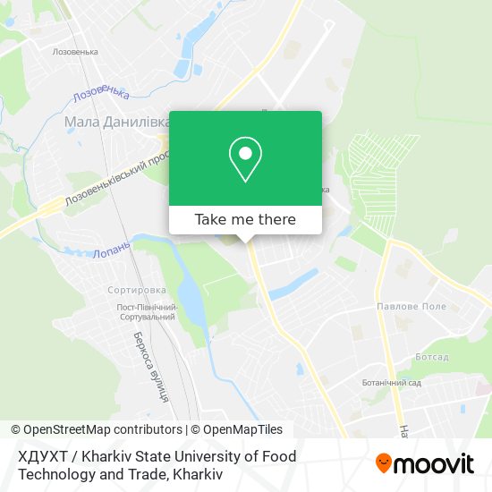 ХДУХТ / Kharkiv State University of Food  Technology and Trade map