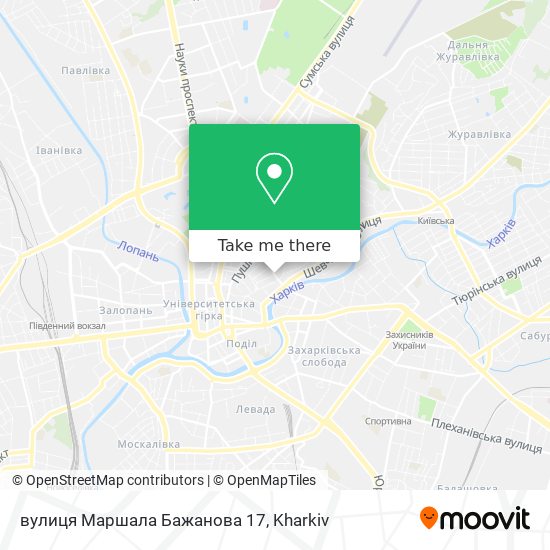 вулиця Маршала Бажанова 17 map