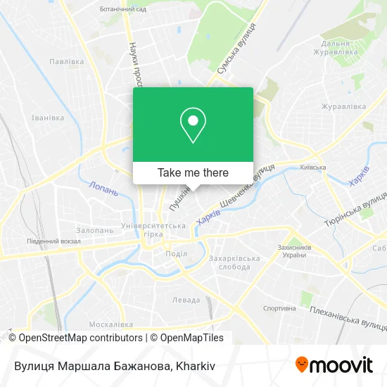 Карта Вулиця Маршала Бажанова