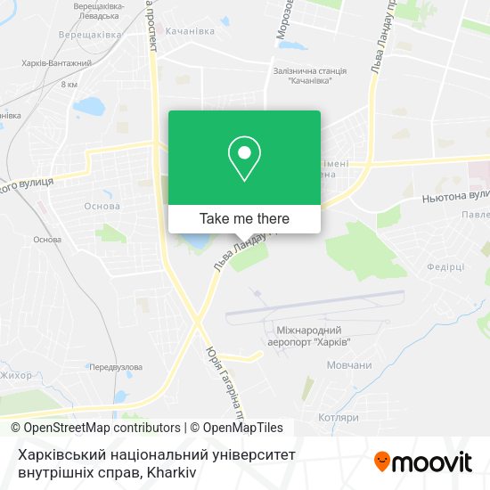 Карта Харківський національний університет внутрішніх справ