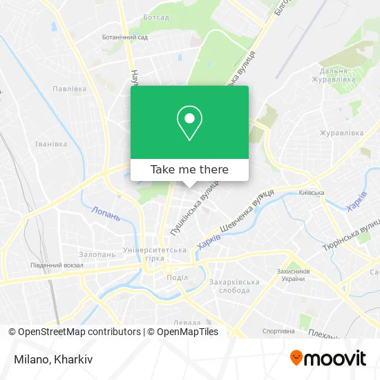 Карта Milano