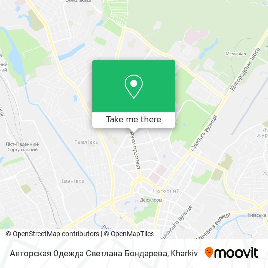 Авторская Одежда Светлана Бондарева map