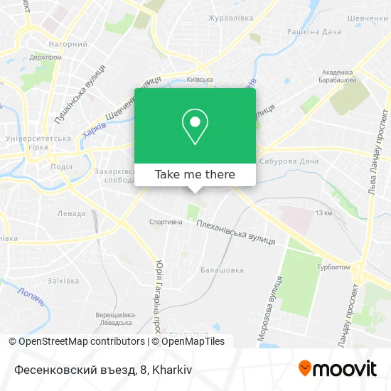 Карта Фесенковский въезд, 8