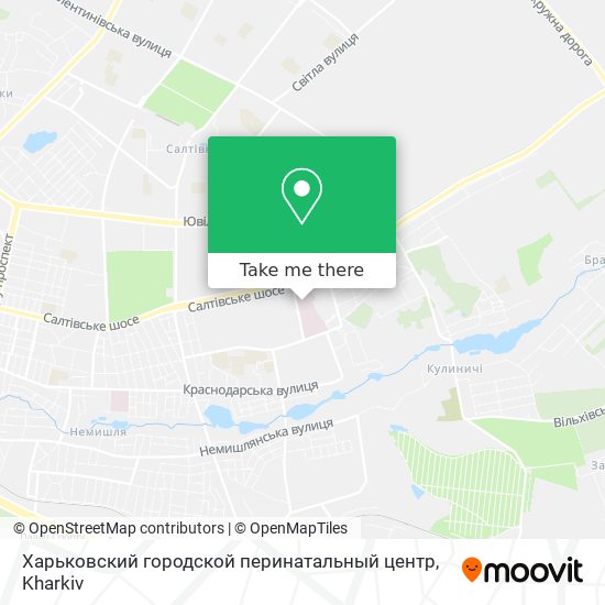 Харьковский городской перинатальный центр map