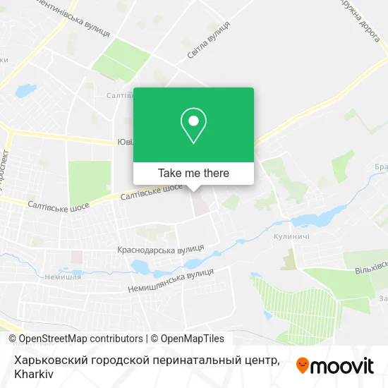 Карта Харьковский городской перинатальный центр