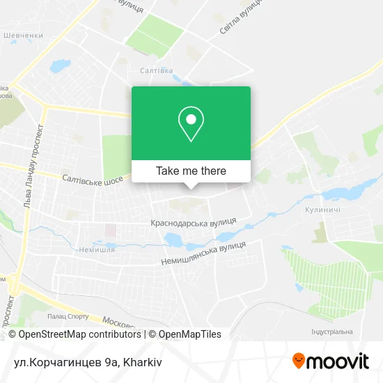 Карта ул.Корчагинцев 9а