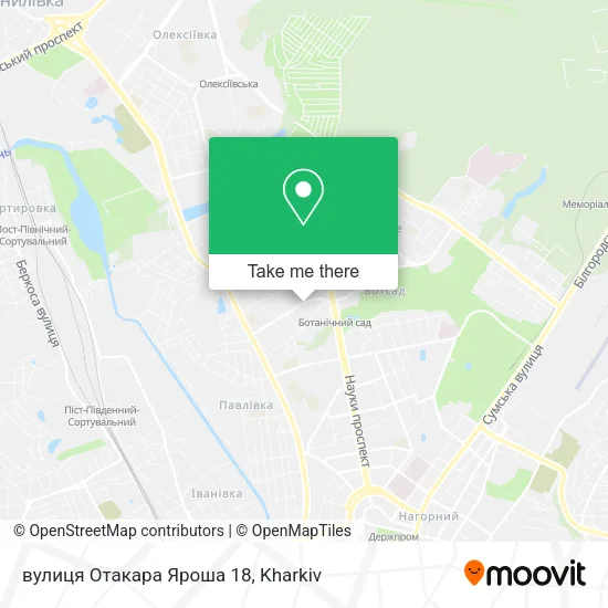 Карта вулиця Отакара Яроша 18