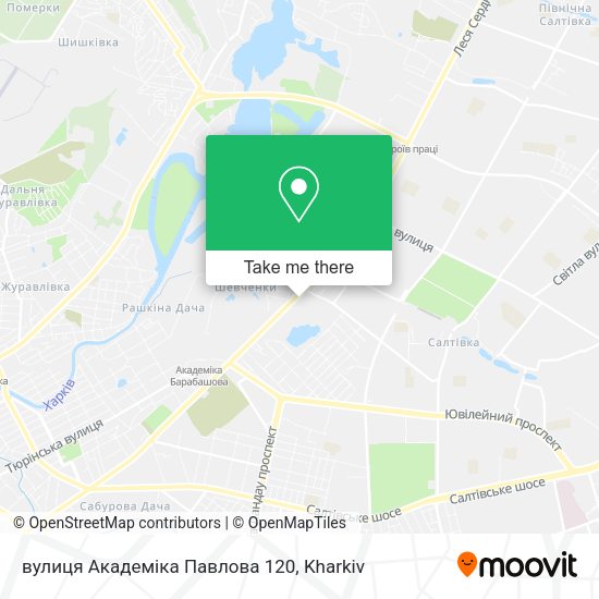 Карта вулиця Академіка Павлова 120