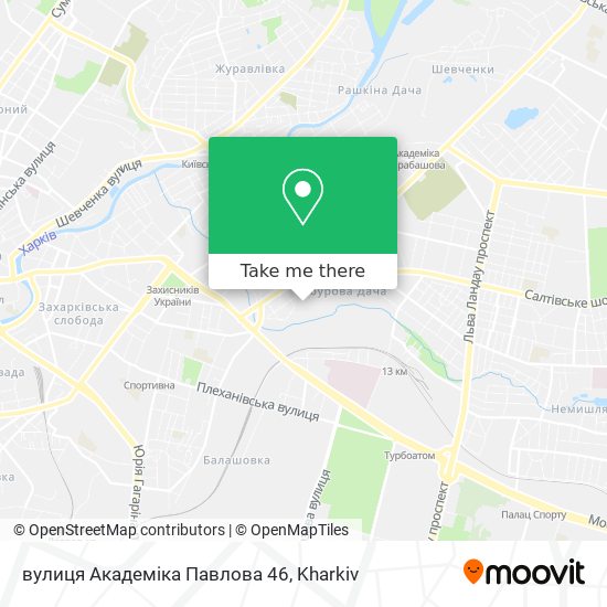вулиця Академіка Павлова 46 map