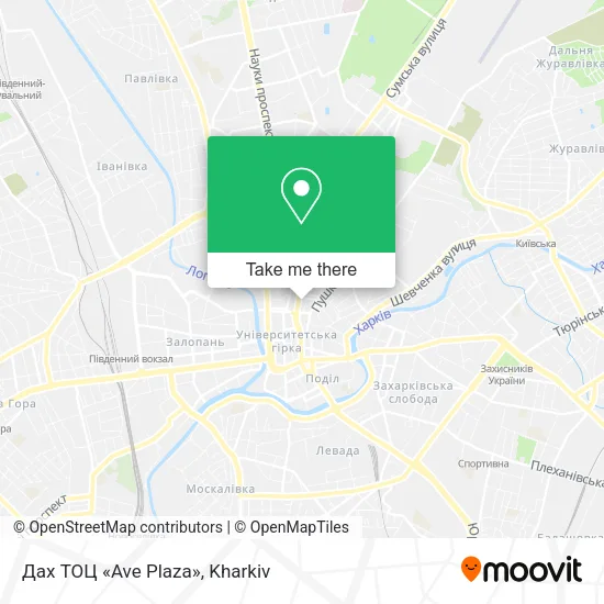 Карта Дах ТОЦ «Ave Plaza»