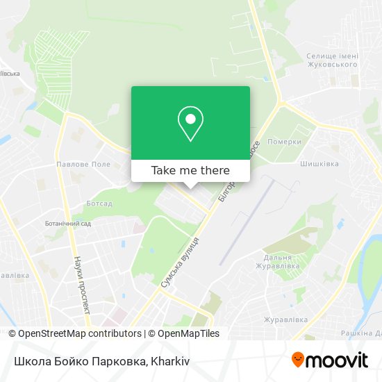 Школа Бойко Парковка map
