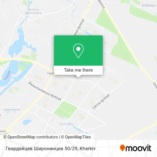 Гвардейцев Широнинцев 50/29 map