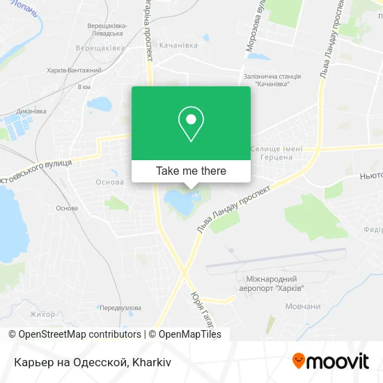 Карта Карьер на Одесской