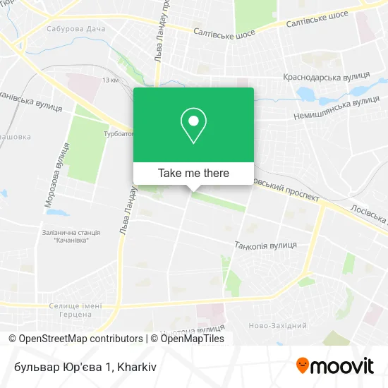 Карта бульвар Юр'єва 1