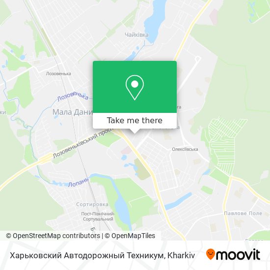Харьковский Автодорожный Техникум map