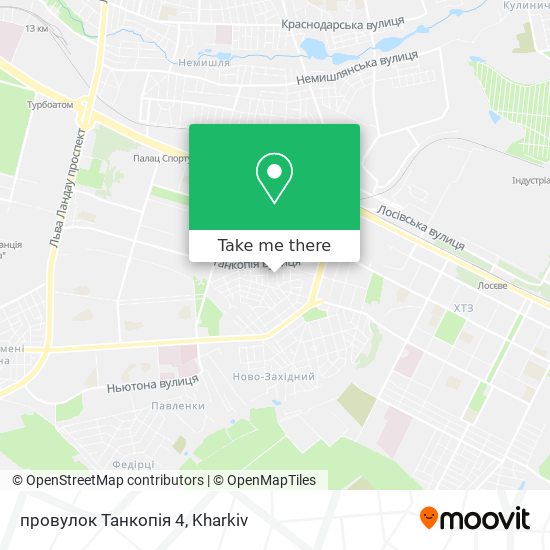 провулок Танкопія 4 map