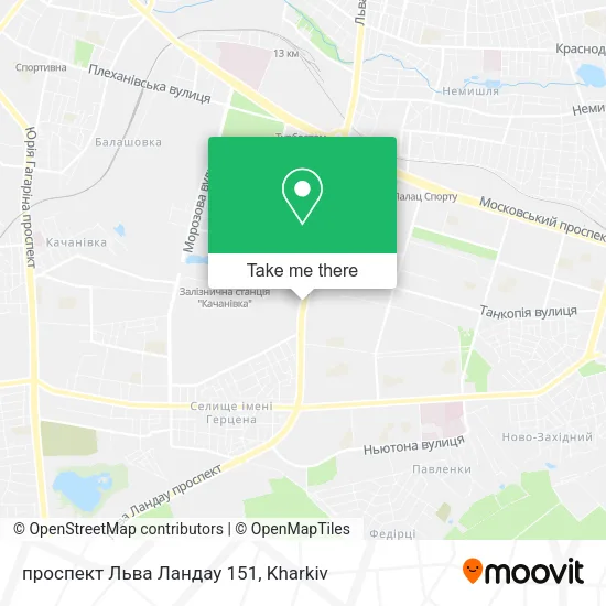 проспект Льва Ландау 151 map
