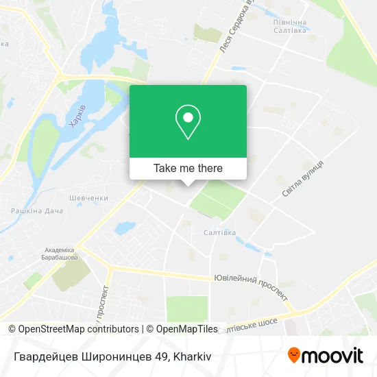 Карта Гвардейцев Широнинцев 49