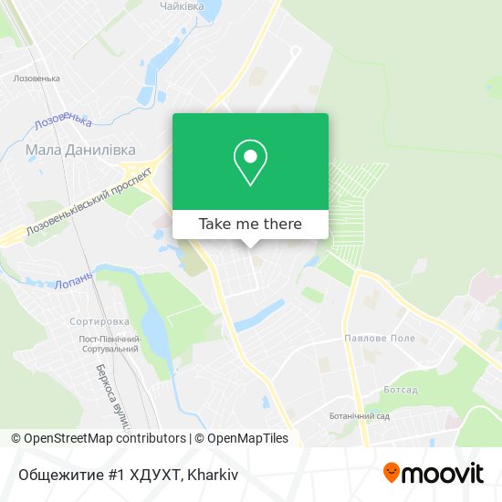 Общежитие #1 ХДУХТ map