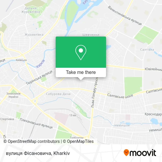 вулиця Фісановича map