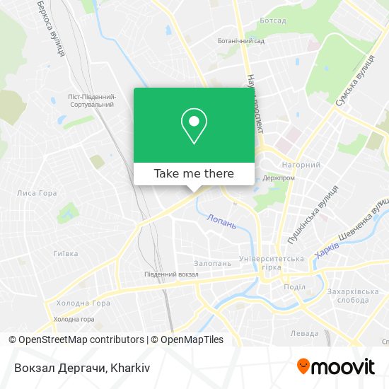Вокзал Дергачи map