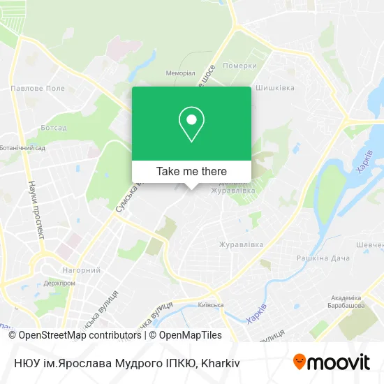Карта НЮУ ім.Ярослава Мудрого ІПКЮ