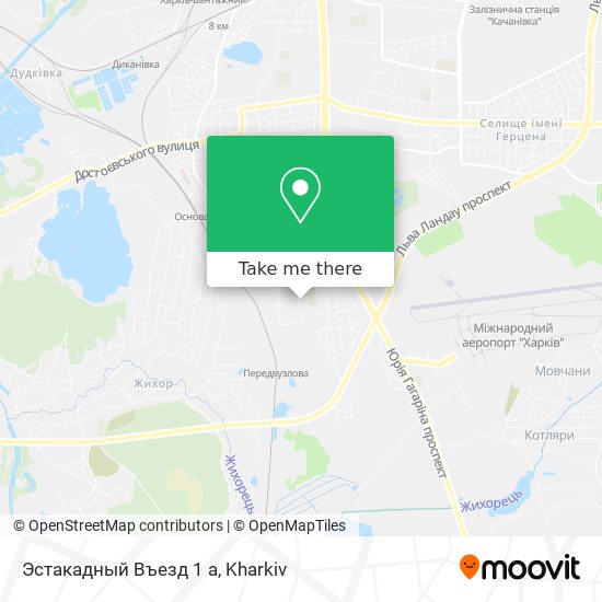 Эстакадный Въезд 1 а map