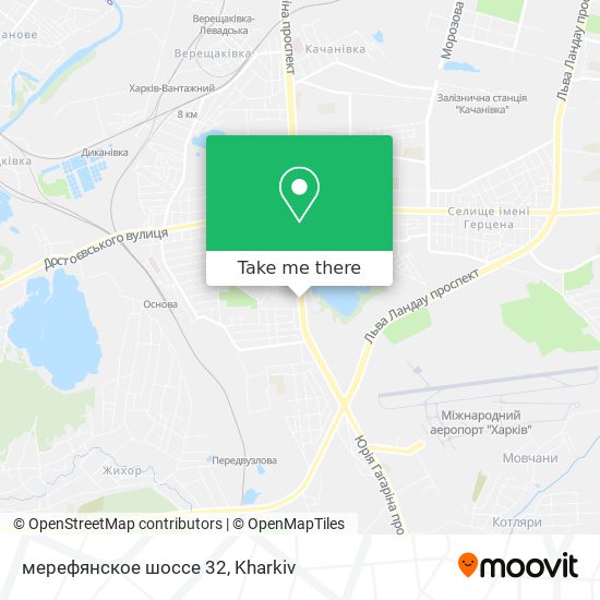 мерефянское шоссе 32 map