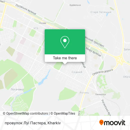 Карта провулок Луї Пастера