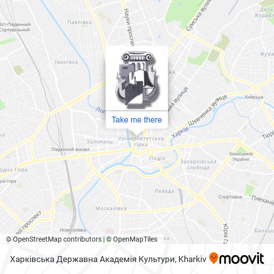 Карта Харківська Державна Академія Культури