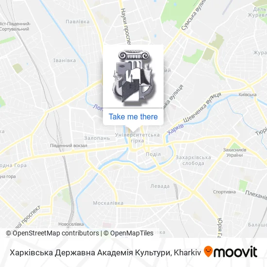 Карта Харківська Державна Академія Культури