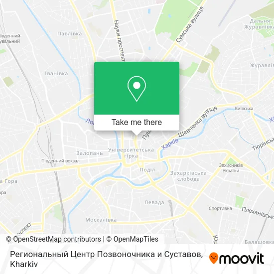 Карта Региональный Центр Позвоночника и Суставов