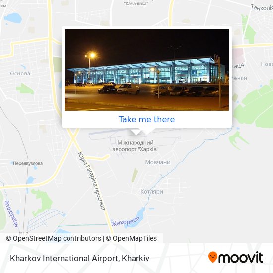 Kharkov International Airport map