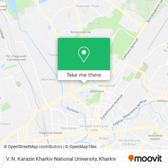 V. N. Karazin Kharkiv National University map