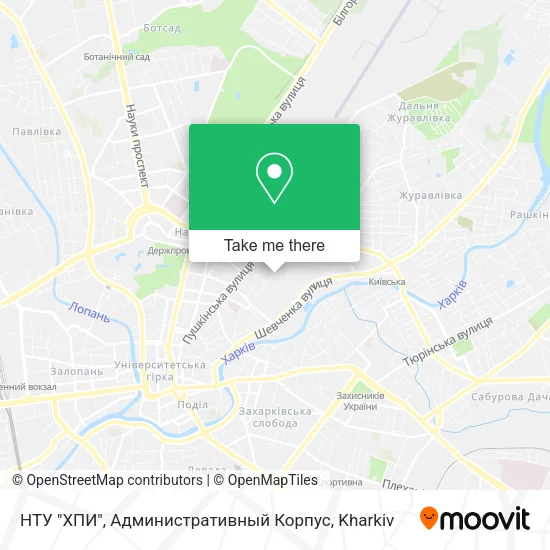 Карта НТУ "ХПИ", Административный Корпус
