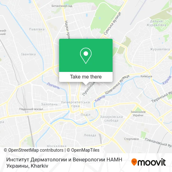 Карта Институт Дерматологии и Венерологии НАМН Украины