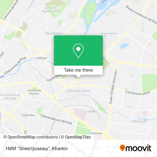 Карта НИИ "Электромаш"