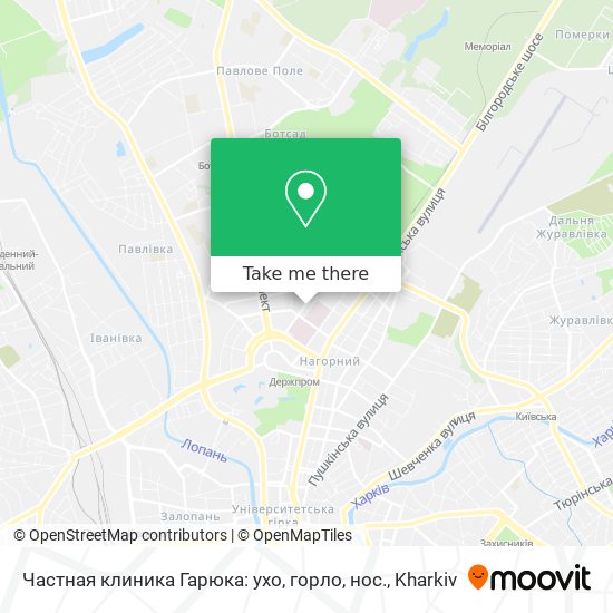 Частная клиника Гарюка:  ухо, горло, нос. map