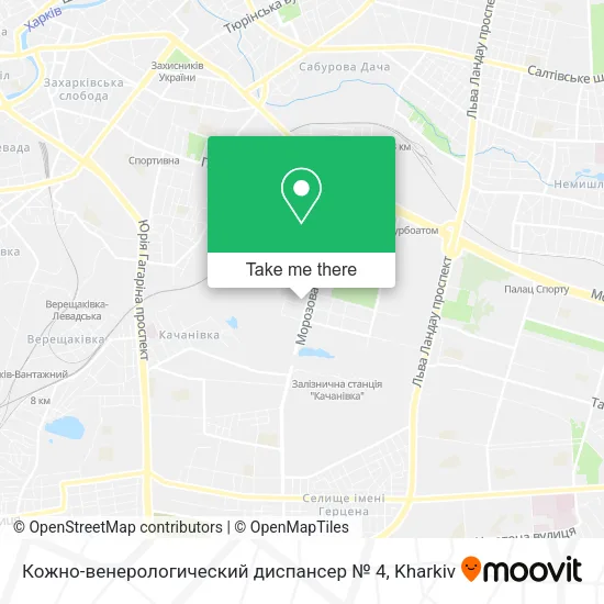 Карта Кожно-венерологический диспансер № 4