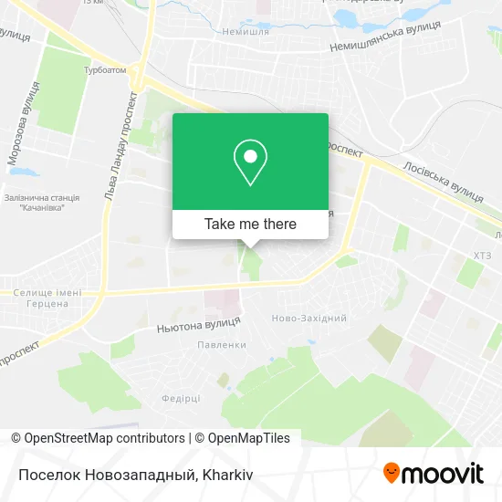 Карта Поселок Новозападный