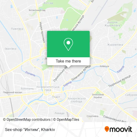 Карта Sex-shop "Интим"