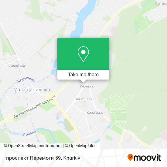 Карта проспект Перемоги 59