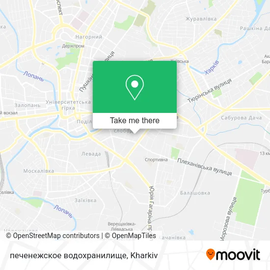 Карта печенежское водохранилище